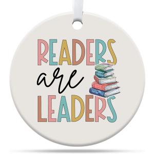 Book Lovers Gifts, Book Ornament for Christmas Tree, Book Lover Christmas Ornaments, Ceramic Ornament (Book1)