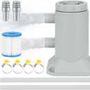 530 GPH Above Ground Pool Filter Pump | Water Circulation, Cartridge Filtration System, Crystal Clear Pool, Energy-Saving Performance | Water Circulation, Cartridge Filtration System, Crystal Clear Pool, Energy-Saving Performance
