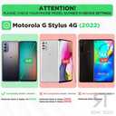 Designed for Motorola G Stylus 2022 Case with Belt Clip Holster - Kickstand Cover Phone Case - Black