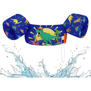 HeySplash Swim Vest for Kids, Toddler Pool Floaties Fit 22-30-40-50 Lbs, Children Puddle Swimming Jumper Jacket with Safety Buckle, Water Wing Arm Pool Float for Boat Swim Trainer Boy Girl 3-5-6 (for kids 22-55 lbs)