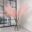 38" Faux Pampas Grass - 10 Stem Tall Pink Decor Artificial Fluffy Pampas Grass for Boho Home Wedding & Mothers Day