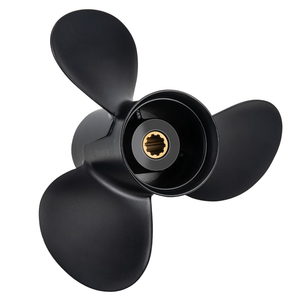 9.9 x 12 Aluminum Outboard Boat Propeller for Tohatsu & Mercury Engines 25-30HP, 10 Spline Tooth, 3R0B64525-0, Compatible with Tohatsu & Mercury 25HP 30HP, RH