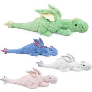 Trsnyl Green Dragon Stuffed Animal 2Lbs 27.5", Small Soft Dragon Plush Toy for Kids and Adults, Sturdy Fluffy Plushie Pillow for Comfort and Relaxation