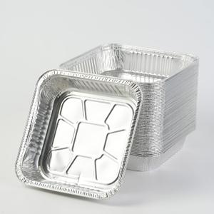 Disposable Aluminum Foil Pans, 50 PCS Multipurpose Square Trays, 8x8 Air Fryer Liners, Safe Food Contact Grade Material & High Temperature Resistant for Oven/Air Fryer/Barbecue/Gas Stoves