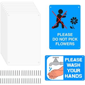 10 Pack 8"x 12" Sublimation Metal Sign Blanks, 0.45mm Blank Metal Sign for Advertising, Wall Decor, Room Decor
