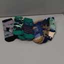 Kids Boys Toddlers Fuzzy Slipper Socks with Grips Non Slip Warm Fluffy Winter Thick Fun Cozy Hospital Socks 6 Pairs (4-7 Years, Dinosaur)