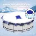 USHMA Pool Pillows for Above Ground Pools, 4x4 Ft Cold Resistant Pool Pillow for Winterizing | Durable PVC Air Winter Pool Pillow for Closing Winter Above Ground, Rope Included