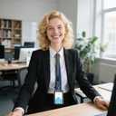 2 x ID Badge Holder with Lanyard, Lanyards for Id Badges Reel Retractable Heavy Duty Removable Name Tag Holder, American Flag Lanyard for ID, Nurse Teacher Office Gifts