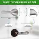 Shower Handle Replacement for Delta RP48717 Lever Handle Kit, Fit for Delta 13/14& 1300/1400 Series Tub Faucet, Single Handle Tub and Shower Faucet Handle,Brushed Nickel