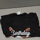 Birthday Boy Kids Football Birthday Party Boys Toddlers T-Shirt (Black, M)