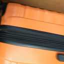 Amazon Basics 30" Hardside Large Checked Luggage, Expandable For Up to 15% More Space, Hardshell Suitcase With Wheels, Scratch-Resistant Surface, Four Multi-directional Wheels, Orange