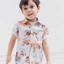 Paw Patrol Matching Family Hawaiian Button Down Shirt Toddler to Adult Sizes (2T - 2XL)