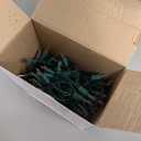 PREXTEX 300 Count Clear Christmas Tree Lights with Green Wire - 60 ft Warm White Christmas Lights for Indoor or Outdoor Use - Holiday Incandescent String Lights for Xmas Trees, Patios, and Fences