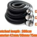 Aluminum Foil Air Duct Pipe 300CM Versatile Flexible Install Hot Cold Air Ducting for 2KW Air Diesel Heaters in Vehicles and Machinery (42mm)
