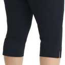 Rekucci Curvy Woman Ease into Comfort Plus Size Capri w/Tummy Control (Black, S)