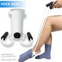 7PC Hip Kit For Seniors Total Hip Replacement Prime, Hip Replacement Kit After Surgery, Hip Replacement Recovery Kit With Grabber,Sock Aid,Leg Lifter,Dressing Stick,Shoehorn,Back Scratcher,Bath Loofah