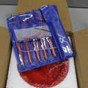 Flame Yarn Bowl with 9 Size Crochet Hooks