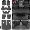 Floor Mat Compatible with 2022-2026 Acura MDX Cargo Mat Floor Liner Backrest Trunk Mat Cargo Liner Replacement for 2022-2026 Acura MDX Accessories