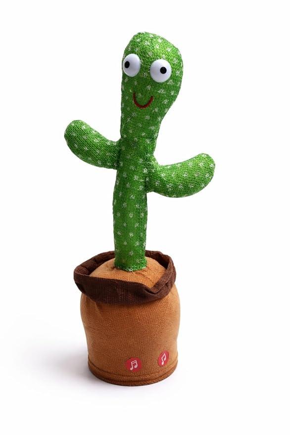 Dancing Talking Cactus Toy for Kids | Musical Singing & Mimicking Plush Toy | Repeat Voice Recording Toy | Interactive Funny Cactus Doll for Boys & Girls