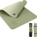 Gruper Yoga Mat Non Slip, Eco Friendly Fitness Exercise Mat with Carrying Strap,Pro Yoga Mats for Women,Workout Mats for Home, Pilates and Floor Exercises