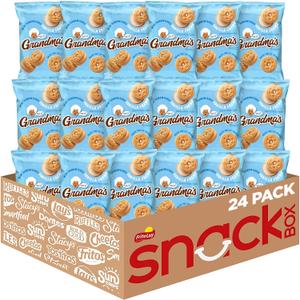 Grandmas Mini Cookies, Vanilla Sandwich Crme Cookies, 3.71 oz Cookie Bag, (24 Pack) (Packaging May Vary) (EXP 08/25/26)