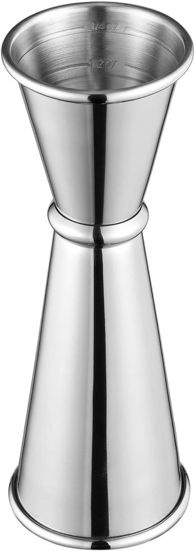 Stainless Steel Japanese Jigger for BartendingLiquor Measuring Double Jigger 1oz 2oz with Measurements Inside (Small, 1, count)