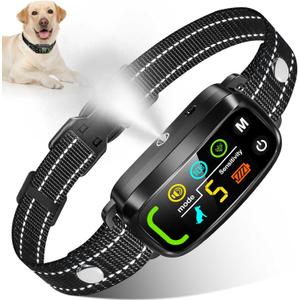 Citronella Bark Collar for Dogs [No Spray Refill] Spray Dog Training Collar, Anti Barking Training Collar with 5 Adjustable Sensitivity Beep Vibration Spray Bark Collar for L/M/S Citronella Dog Collar