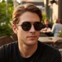 Trendy Black Aviator Polarized Men's Sunglasses UV 400 Protection 8929