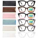 miyya Oprah Style Reading Glasses for Women, Cheaters Eyeglasses, Oversized Blue Light Readers, Fashion Eye Glasses