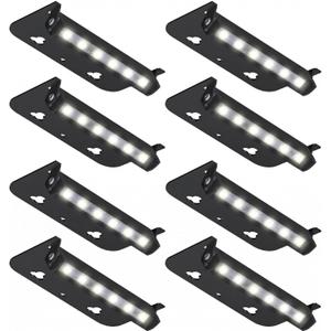 4inch Retaining Wall Lights 1.8W LED Hardscape Paver Lighting,5000K Daylight White Waterproof Outdoor Step Lights,12V AC/DC Low Voltage Landscape Lighting-8Packs