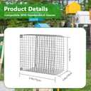 Tryly 2Pcs Bluebird House Protector Guards, Stainless Bird House Entrance,Designed for the Secure of Eastern Bluebird Homes and Their Chicks (Square)