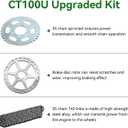 145/70-6 145/70/6 Mini Bike Rear Wheel for GMB100 Coleman CT100U