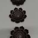 GARMOLY 3 Pack Brass Lotus Incense Holder, Incense Sticks Burner, Incense Ash Catcher (Standard)