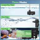 hygger 15W-100W Water Pump with Controller (Up to 3430GPH), Submersible/Inline Return Pump with Adjustable Mode/Flow, 2 Fountain Pump with 2 Inlet Cover and 3 Nozzles, for Fish Tank, Pond, Aquarium