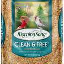 Morning Song Clean & Free Shell Free Wild Bird Food, Premium No Mess Bird Seed for Outside Feeders, 10-Pound Bag (EXP 10/15/26)