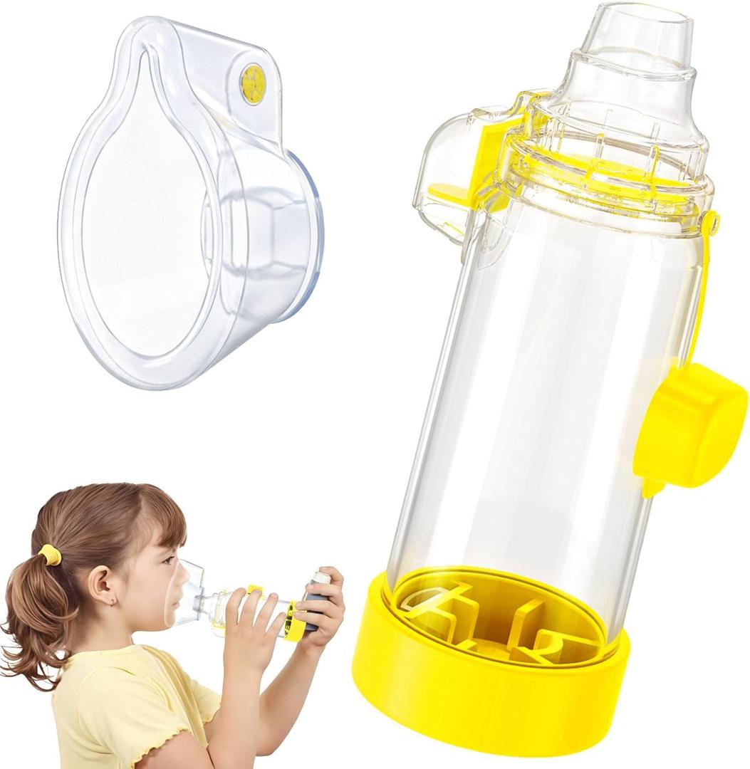 Inhaler Spacer for Adult and Kids NESSI OTC SPACER (Yellow/Kids)