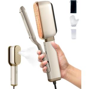 Press Iron Steamer for Clothes Portable: 3-in-1 Mini Handheld Press Iron, 1000W Light Clothing Garment Steamer, Fast Heat-up, 10 Minutes of Continuous Steam - 120V Portable Clothes Steamer for Travel