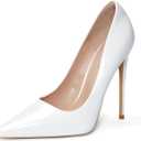 Elisabet Tang High Heels, Women Pumps Pointed Toe Stilettos 4.7 inch/12cm Sexy Heels Party Shoes 4.5