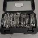 8 Piece Forstner Bit Set, Made of Alloy Steel, Forstner Bits for Woodworking, Auger Opener Round Shank Drilling Cutting Tool for Hardwood, Softwood, Plastic, Plywood with Storage Case