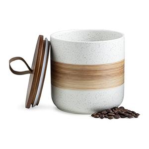 Kitchen Canisters Ceramic Food Storage Jar Containers with Airtight Seal Lid for Coffee Beans