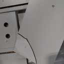 COMHOMA Vanity Desk with Mirror and Lights, Makeup Vanity Table and Chair Set with Drawers and Charging Station, Bedroom Dresser LED Mirror Stepless Dimmable & 3 Color Modes Adjustable, 5 Drawer/White