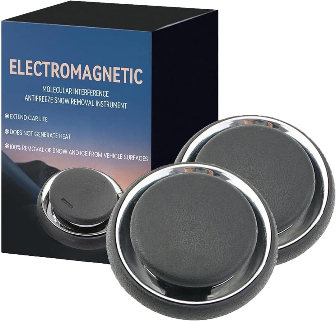 2PCS Antifreeze Device, Electromagnetic Snow Melter for Cars, Anti-Freeze Windshield Defroster & Ice Melter,Portable Snow Removal Device