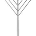 Large Metal Silver Coated Hanukkah Menorah 3 Ft. for Synagogue