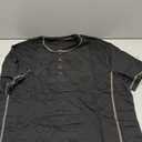 Dokotoo Men Men's Men's Henley Shirts Long Sleeve Casual Classic Tee Cotton Button Up Henley T-Shirts Black XX-Large