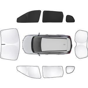 8pcs Car Window Shades for Nissan Rogue 2014-2020 Accessories,Windshield Side Rear Full Sunshade,Sun Visor UV Blocking, Privacy Protection for Camping Outdoor(Not Sport&2021 3rd Gen.T33)