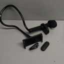 Gooseneck Tablet Holder for Kindle Reading in Bed with Page Turner Remote, Hands Free Desk Bedside Lazy Arm Stand for Kindle Accessories, Gifts for Readers (Glossy Black)