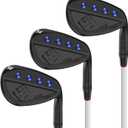 Yamato Full Face Golf Wedge Set or Individual Golf Wedges 50/52/54/56/58/60 Forged Golf Gap Wedge Sand Wedge Lob Wedge Golf Clubs Milled, 50 54 58 Degree Set