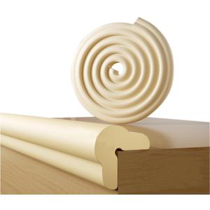 Foam Table Edge and Corner Guards for Baby,(6.5ft Edge 4Corners),Baby Proofing Soft Corner Protectors,Furniture and Tables Child Baby Proof Bumpers, Pre-Taped Corner Cushions (Beige)
