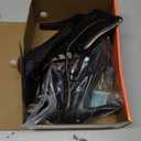 UTIKLIOU Women's Mesh Sandals Peep Toe High Top Sandals Lace Up Summer Boots Buckle Strap Party Sexy Pump Shoes Open toe (10.5, Black)