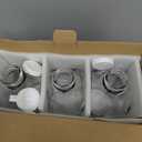 JoyJolt Glass Milk Bottles with Lids and Pourer  64 Oz, 3 Pack Airtight Heavy Duty Reusable Glass Bottles, Leakproof, BPA-Free, Food Grade, Dishwasher Safe Jug, Pitcher for Milk, Juice, and Water